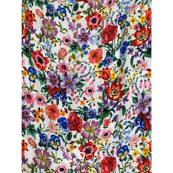 Nathalie Lete x H&M Sleeveless Floral Ruffled Romper Jumpsuit Girls 9-12 Mo - Picture 2 of 4